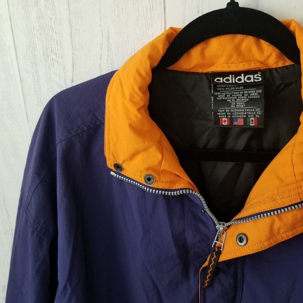 Vintage ADIDAS Drawstring Snap Pullover X-Large - Picture 7 of 7